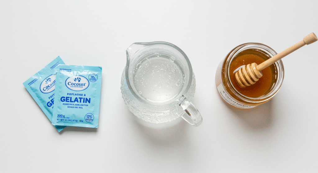 Ingredients for making 3-ingredient electrolyte gummies